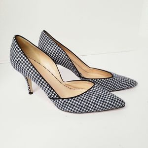 J Crew Collett D'orsay Gingham Pumps size 8